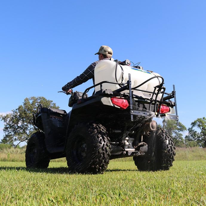 Master Mfg 25 Gallon ATV & UTV Premium Broadcast Boom Sprayer, 30 Foot Swath