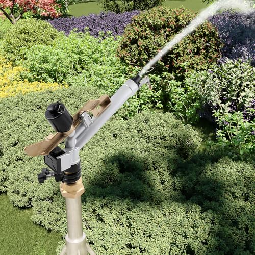 1.5" Impact Spray Gun Sprinkler, 360° Adjustable