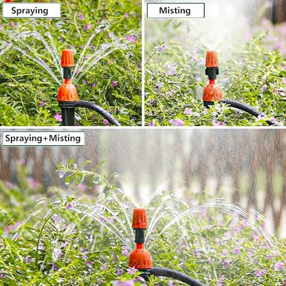 25pcs 1/4" Drip Irrigation Emitters for Garden Drip Irrigation System - size: 25pcs Misting+Spraying Drippers