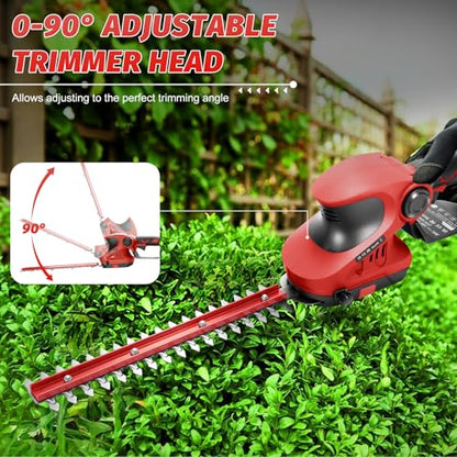 2-in-1 Grass Bush Hedge Trimmer for Milwaukee M18 Tool Only