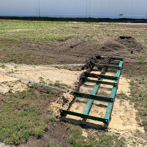 Drag Harrow 8 FT, Tow Behind Driveway Grader - Landzie - style: 8' Level