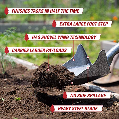 OS-001 One Shot Garden Shovel, 43" D-Handle - style: 43-Inch, D-Handle