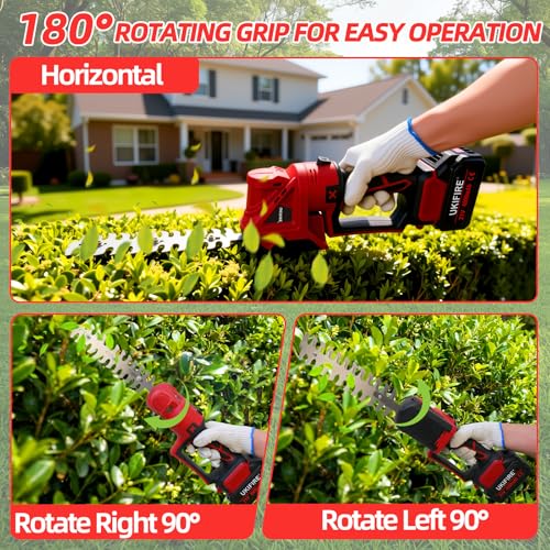4-in-1 Electric Pole Hedge Trimmer, Cordless Bush Trimmer & Grass Shear