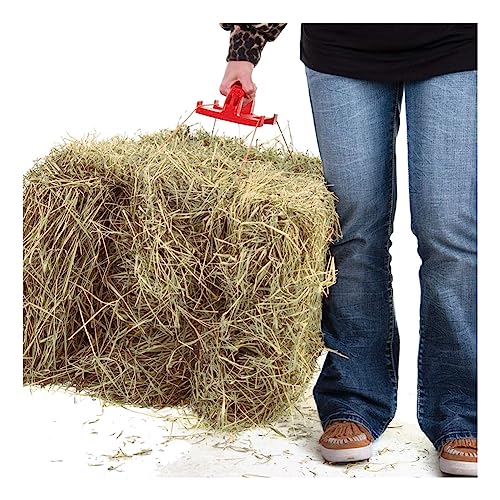 Reinsman Bale Handle - Rugged Construction Ergonomic Carry Handle for Moving Square Hay Bales with Ease - Red
