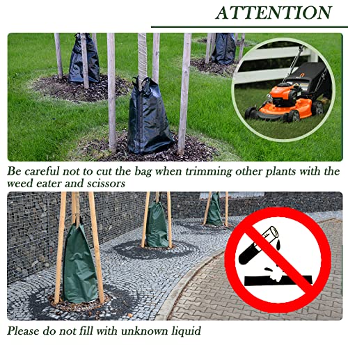 6 Pack 20 Gallon Tree Watering Bags, 6-8 Hours Slow Release PVC Irrigation