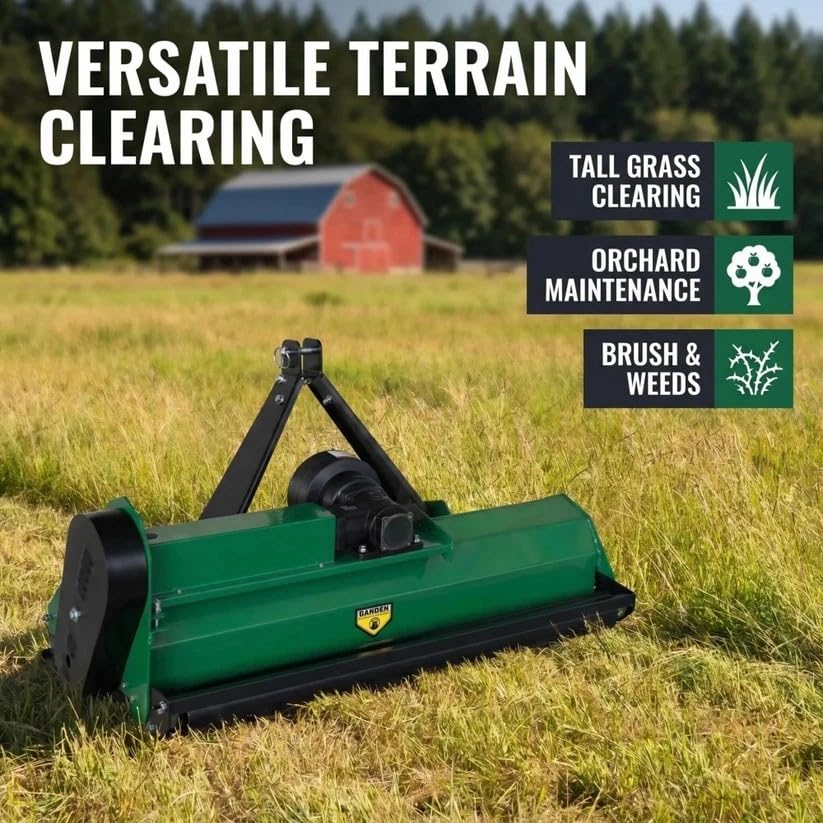 Chery Industrial 42" PTO Powered 3‑Point Flail Mower 20‑25HP Cat 1 Tractor - size: 42''