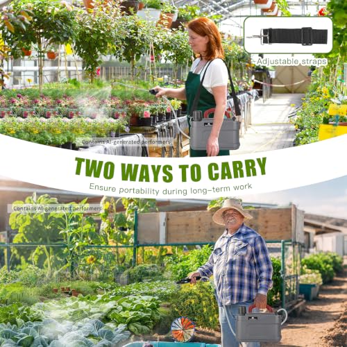 2 Gallon Pump Sprayer Battery Powered, USB Handle & Wand for Lawn & Garden - color: Gray