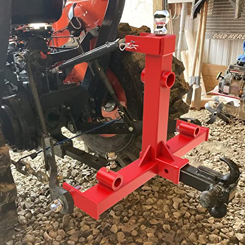 3 Point 2" Trailer Hitch Receiver, Quick Hitch for Category 1 Tractor