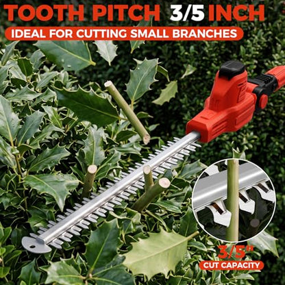 SHOHO Pole Hedge Trimmer Cordless Compatible with Milwaukee M18 Battery