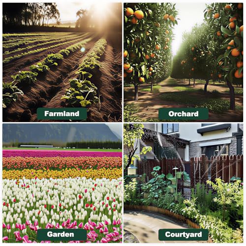 2 Pack Sprinklers for Yard Small Area,Metal Flower Bed Sprinkler