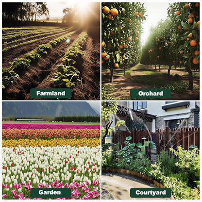 2 Pack Sprinklers for Yard Small Area,Metal Flower Bed Sprinkler