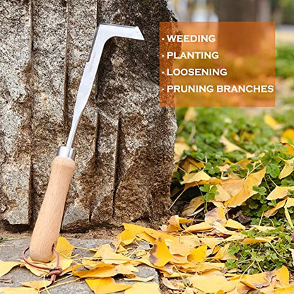 Crack Weeder Sickle Gardening Tool Weed Puller Weeding Tools for Garden (Orange) - color: Orange