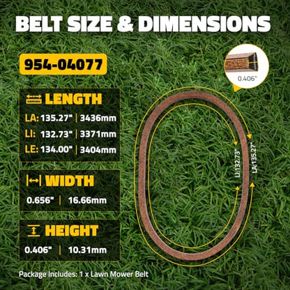 954-04077A 954-04077 754-04077 Kevlar Deck Belt for Cub Cadet