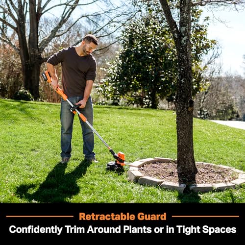 LawnMaster CLGT2412S 24V 12" Cordless String Trimmer 2.0AH Battery & Charger Included - style: Cordless