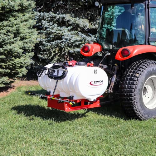FIMCO 5303251 65 Gallon 3-Point Tractor Sprayer with 3-Nozzle Boom