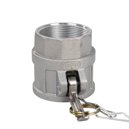 2 pcs Aluminum Camlock (2" part D) Cam & Groove Hose Fittings, cam Lock Fittings Female Coupler x Female NPT Thread cam Lock Fittings camlock Coupling (2'') - size: 2 Inch