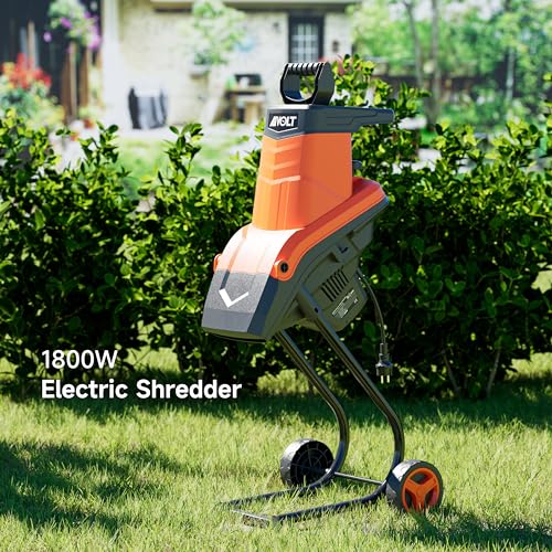 AIVOLT 15A Electric Wood Chipper Shredder Mulcher 21:1 Reduction Ratio - size: Standard