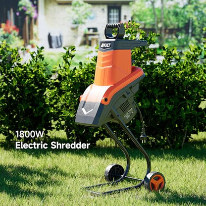 AIVOLT 15A Electric Wood Chipper Shredder Mulcher 21:1 Reduction Ratio - size: Standard