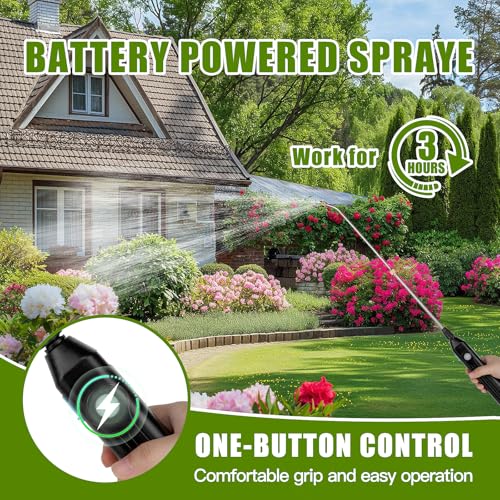 2 Gallon Pump Sprayer Battery Powered, USB Handle & Wand for Lawn & Garden - color: Gray