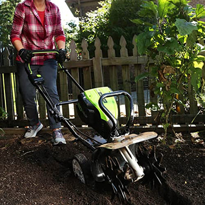 Greenworks Pro 80V 10 inch Cordless Tiller Cultivator, Tool Only, TL80L00 - size: 80V 10"(Tool Only)
