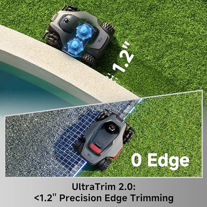 MOVA LiDAX Ultra 3000 AWD Robot Lawn Mower Wire Free RTK Free for up to 0.75 Acre*Dual Maps, 360° 3D LiDAR & AI Dual Vision Mapping, Robotic Mower with 4G, for 80% Slopes, Cutting Height 1.2”–3.9“ - color: 3000 AWD: Mows up to 0.75acre