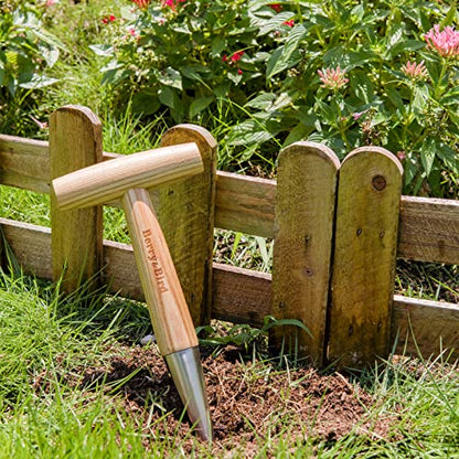 Hand Dibber, Stainless Steel Seed Planter Tool Bulb Planter Tool - size: 4.8''