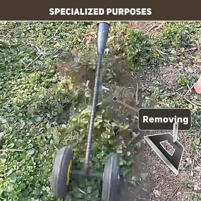 Manual Rolling Garden Hoe Head, Multi-Functional Cultivator and Soil Loosener