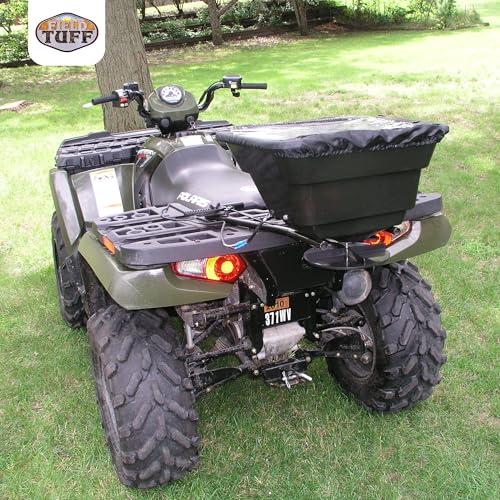 Field Tuff 12V ATV Hitch Mount Receiver 80 Pound Fertilizer Spreader (2 Pack)