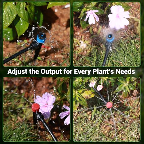 100FT Drip Irrigation Kit, 30 Adjustable Emitters, Quick Connect System - size: 100FT