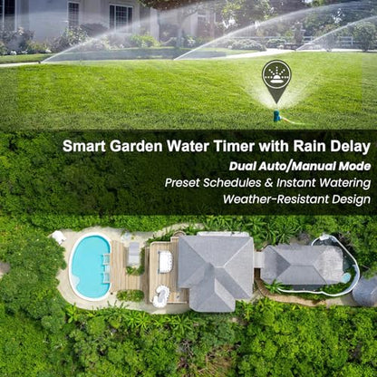 Water Timer for Outdoor Garden Hose, Sprinkler Timer for Garden - style: 1 Brass Outlet