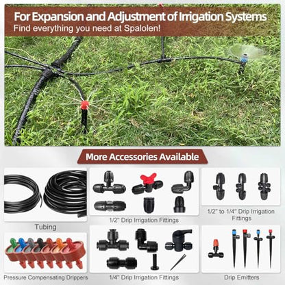 30PCS 0.5 GPH Pressure Compensating Drip Irrigation Spot Watering Drippers/Emitters, Self-Cleaning Constant Flow Drip Irrigation Emitters Heads Irrigation Drippers Parts for Drip Irrigation System - color: 30PCS, size: 0.5 GPH