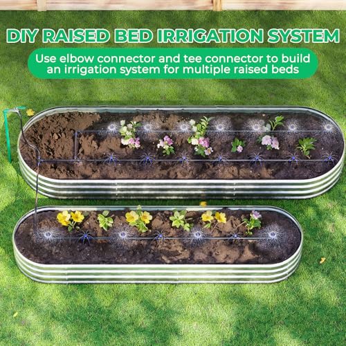HIRALIY Raised Bed Drip Irrigation Kit, Small - size: Small