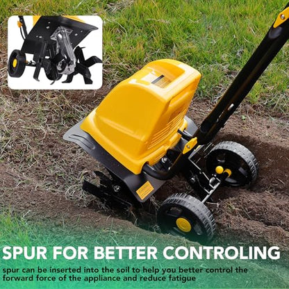 IncwBo 12'' 15-AMP Electric Roto Tiller Cultivator for Gardening Cored - size: 15 AMP-12 INCH
