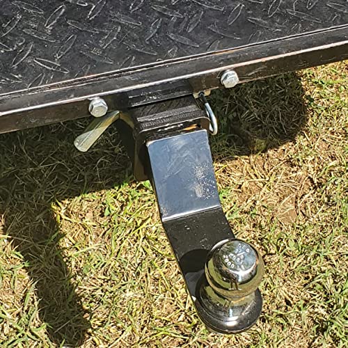 ELITEWILL Golf Cart Trailer Hitch Kit, High-Strength 2" Receiver Universal Fit for Backseat Footrest, Seamless Compatible with Club Car EZGO Yamaha, Ideal for Golf Cart Towing & Trailers