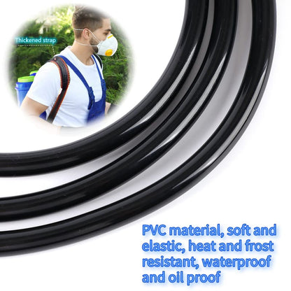 Backpack Sprayer PVC Thickened Alternative Hose,Garden Water Pump Outlet Hose,Including Fixing Nuts and Clamps, Detachable and Replaceable
