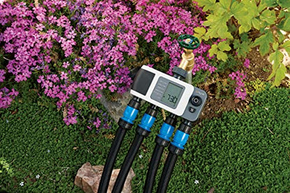 Orbit B-hyve XD 4-Port Smart Hose Watering Timer - App Controlled - Smart WeatherSense - Bluetooth Sprinkler Timer with Remote Control - Multi Outlet Yard Irrigation System - 24634 - size: 4-Port, style: Bluetooth