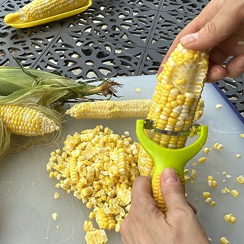 R&M Corn Stripper, Corn Peeler with Stainless Steel Blade. Quickly and Easily Remove Corn from the Cob