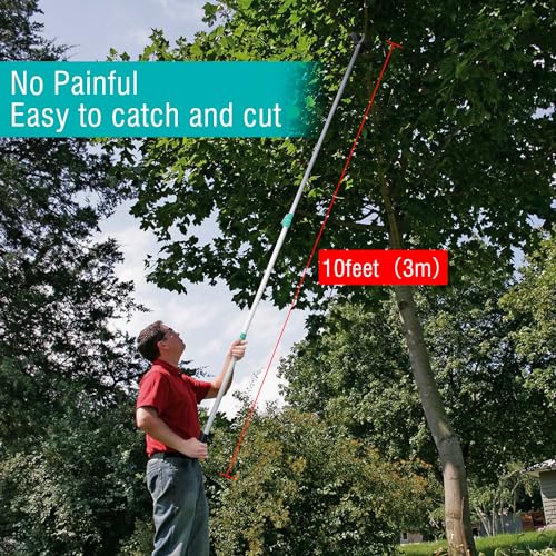Altdorff Tree Pruner Extendable, Tree Trimmers Long Handle Pruner, Extra Length to 10ft, Telescopic Pole Pruner with Rotate Head, Smooth Clean Cut, Ideal For Removing High Branches and Fruit Picking