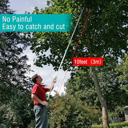 Altdorff Tree Pruner Extendable, Tree Trimmers Long Handle Pruner, Extra Length to 10ft, Telescopic Pole Pruner with Rotate Head, Smooth Clean Cut, Ideal For Removing High Branches and Fruit Picking