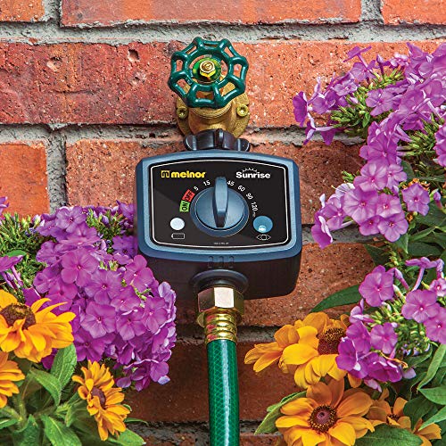 Melnor 65073-AMZ Sunrise Once-A-Day Automatic Water Timer with 2 Filter Washers Set, Amazon Bundle - style: Amazon Bundle
