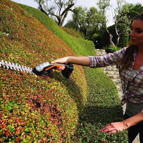 WORX Cordless Grass Shear & Shrub Trimmer, 20V 4" + 8" Bush Trimmer, WG801 - style: 8" 20V Shrubber Trimmer w/(1)2.0Ah Battery