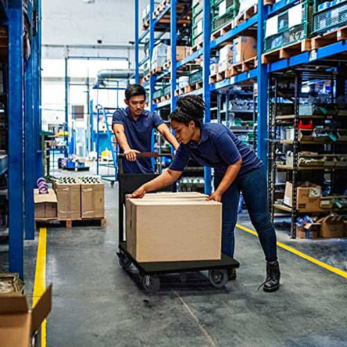 Foldable Platform Truck, 1600 LBS Push Cart with Five 6'' Wheels, 43" x 25" - color: 1600lbs