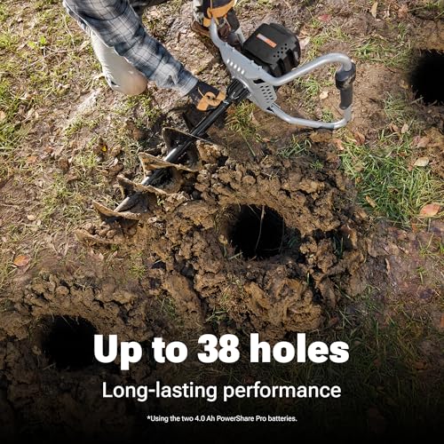 WORX Cordless Earth Auger, 40V 8" Digger, WG865