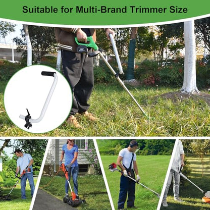 Upgraded Weed Eater Handle, Ergonomic String Trimmer Handle Grip - color: White