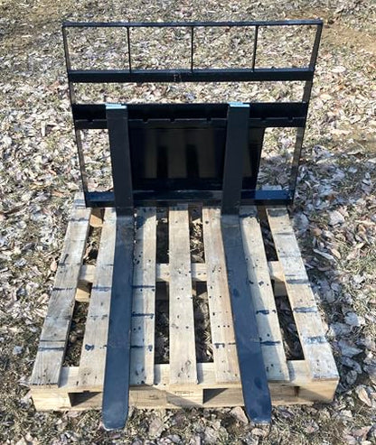 Kivel 2000LB Pallet Forks Attachment-Dingo Style Mount Plate-42" Adjustable