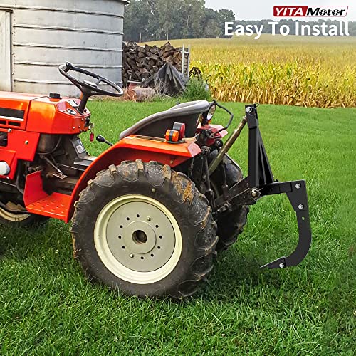 YITAMOTOR Heavy Duty Hitch Mounted Trencher w/ 2pc Replaceable Ripper Teeth
