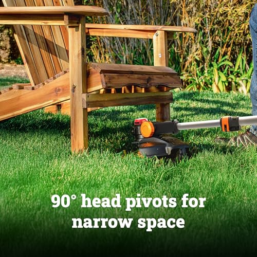 WORX 20V 13" 3-in-1 Cordless String Trimmer/Lawn Edger/Mini Mower, WG173 - style: 13" 20V Trimmer w/(1) 4.0Ah Battery