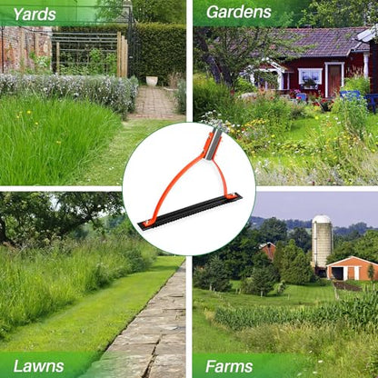 Walensee 41in Double-Edged Scythe, Weed Cutter for Cutting Weeds & Grass - size: 41"