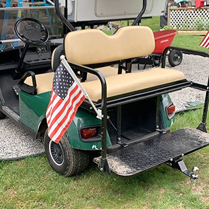 ELITEWILL Golf Cart Trailer Hitch Kit, High-Strength 2" Receiver Universal Fit for Backseat Footrest, Seamless Compatible with Club Car EZGO Yamaha, Ideal for Golf Cart Towing & Trailers