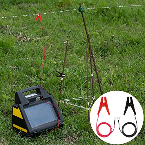 Electric Fence Lead Wire Connector, 18AWG Alligator Clip Set, 3Ft - style: 3FT Wire